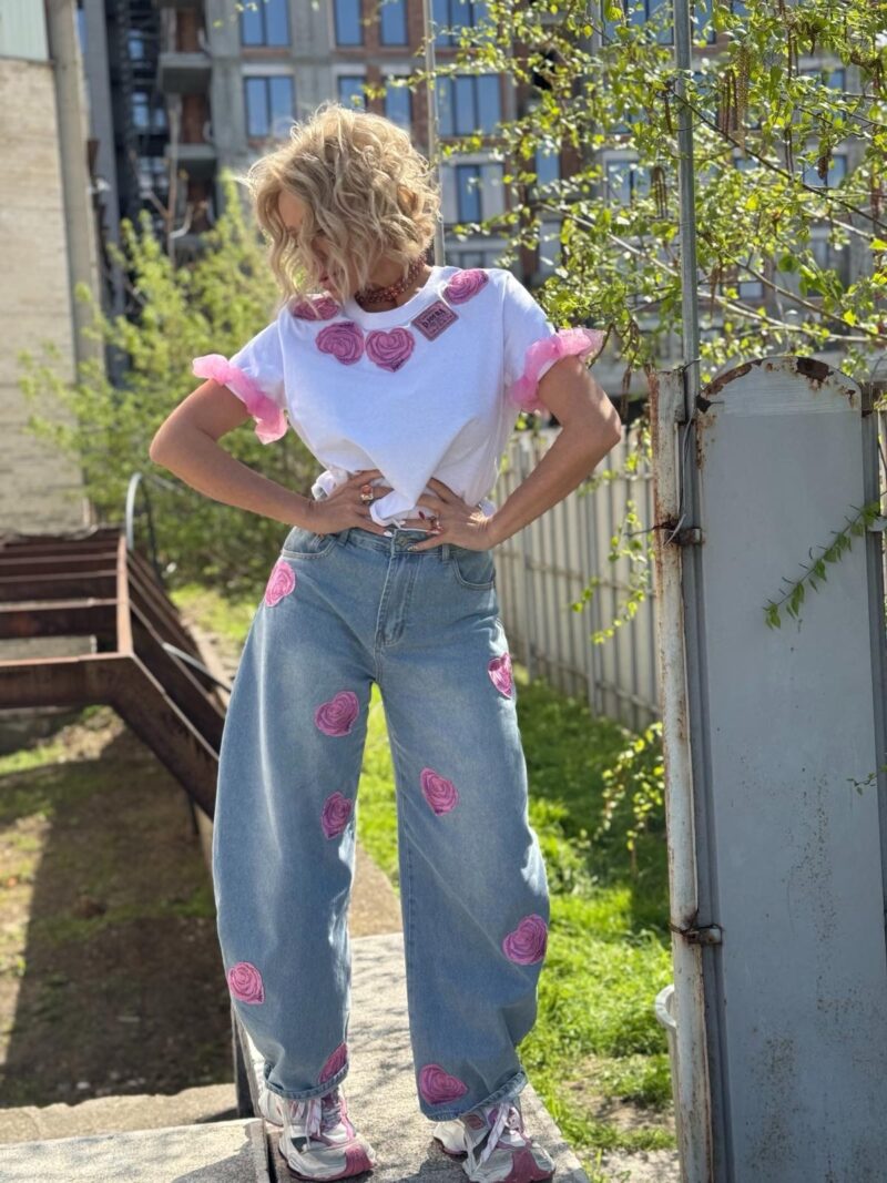 Дънки Pink Heart