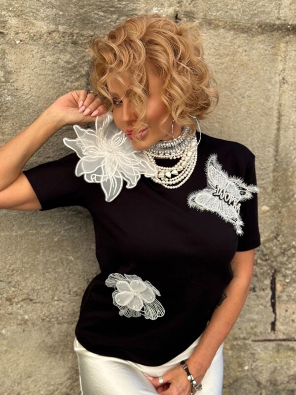 Тениска White Butterfly