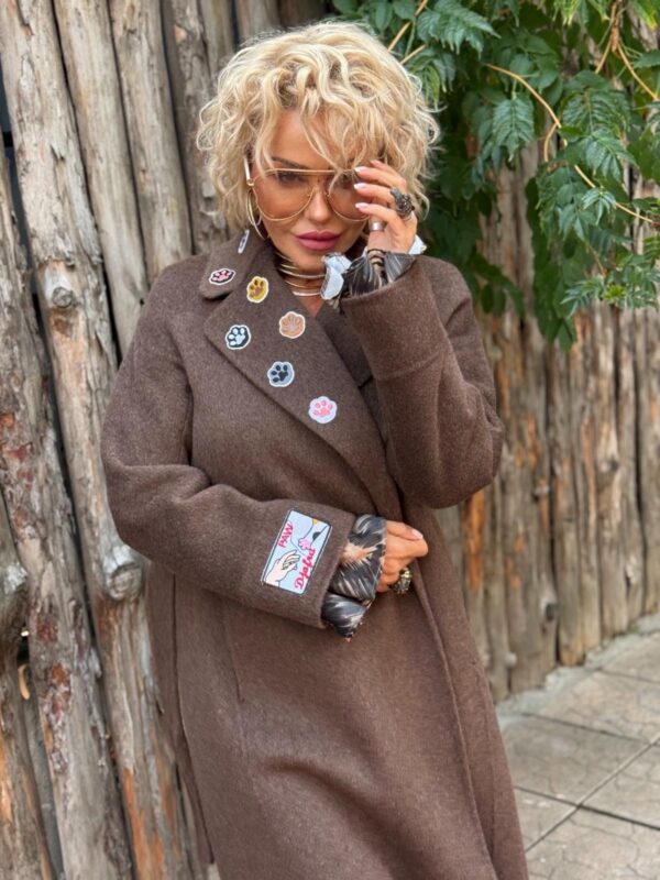 Палто Paw Brown
