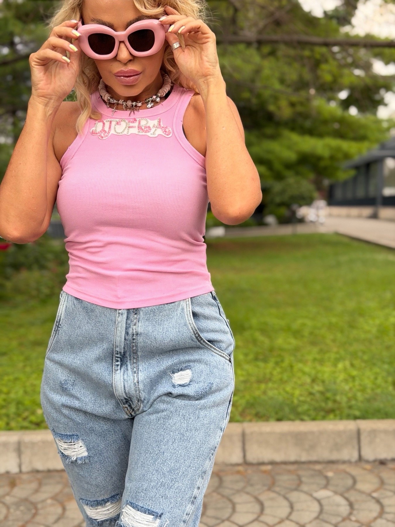 Топ Unique Pink - Image 4