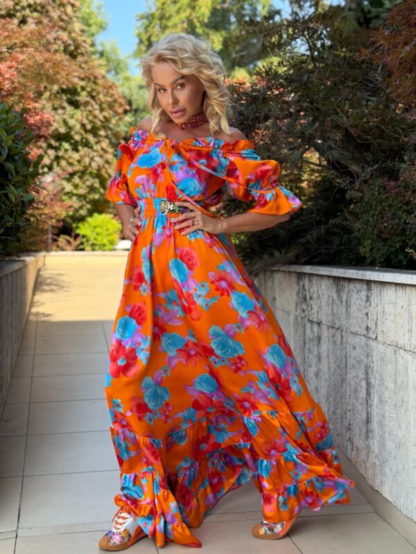 Рокля Orange Satin