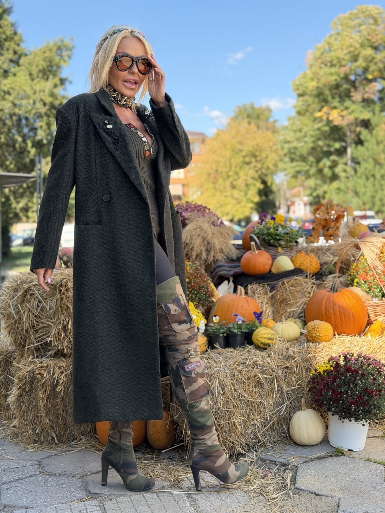 Палто Autumn Dark Green