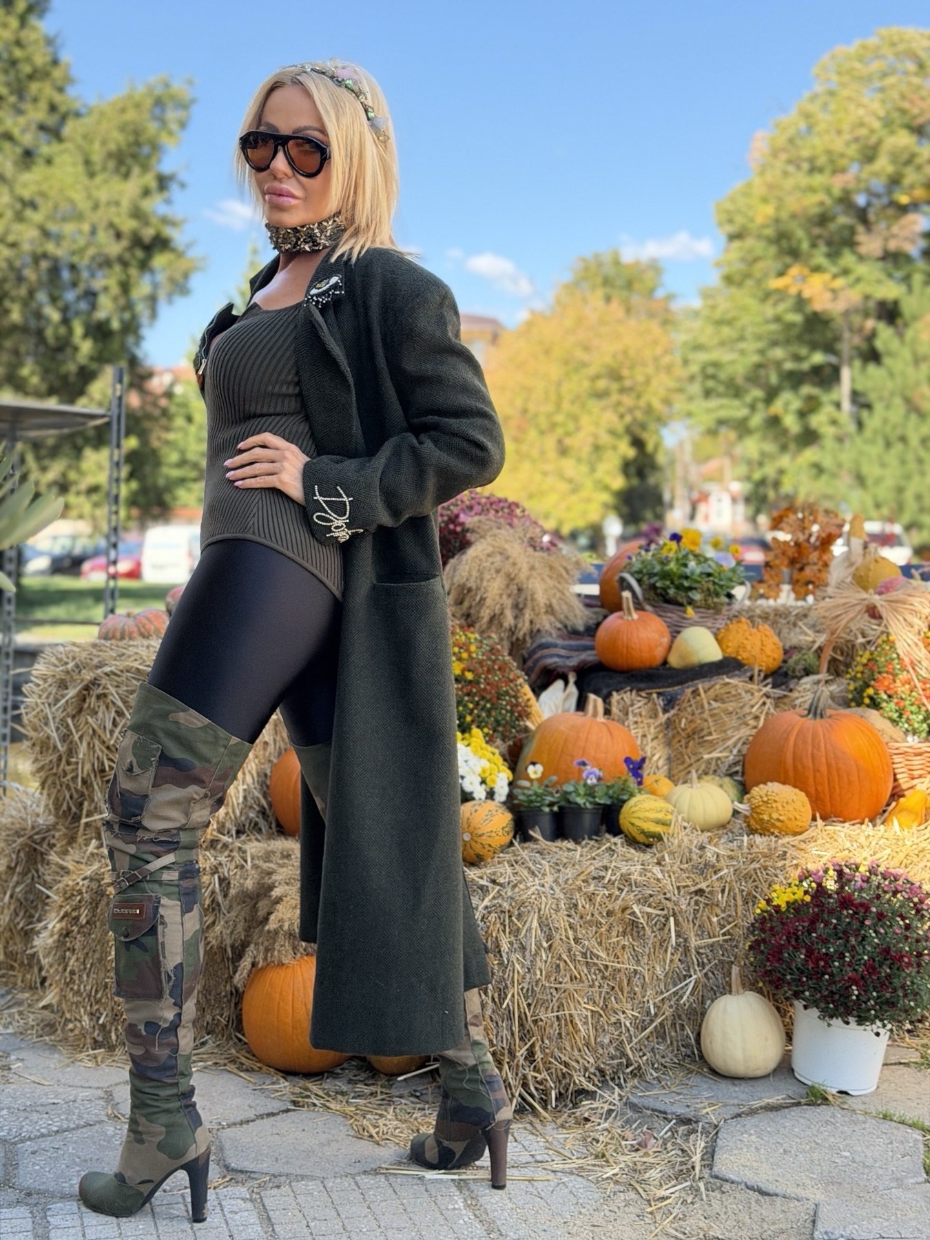 Палто Autumn Dark Green - Image 16